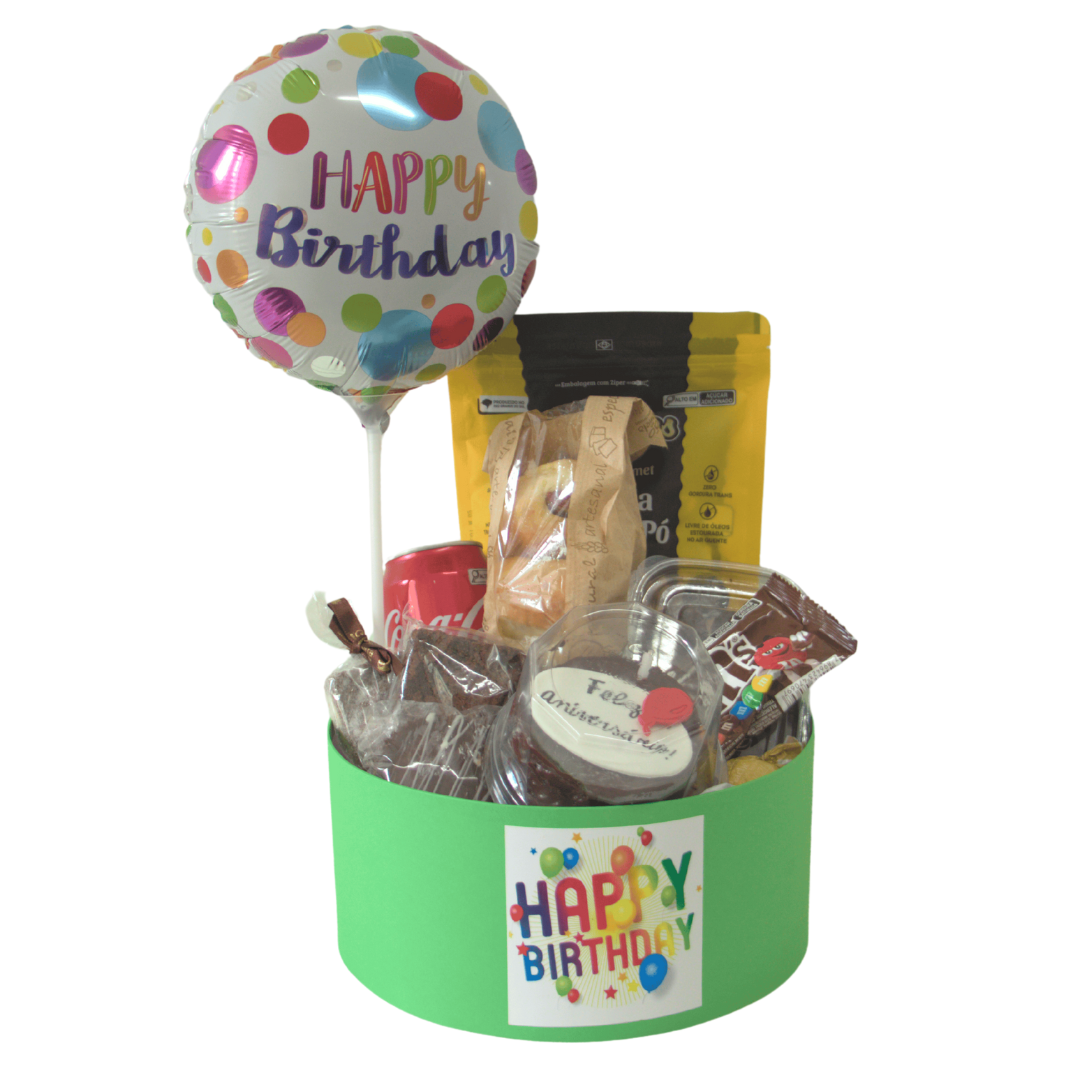 Cesta Feliz Aniversário