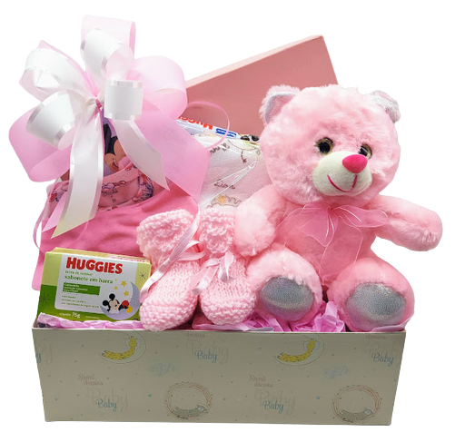 Cesta Aconchego Rosa