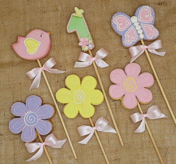 Biscoito decorado Jardim