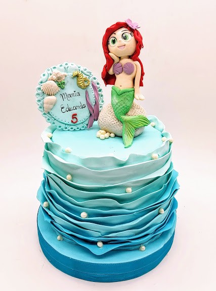 Mini Bolo Sereia