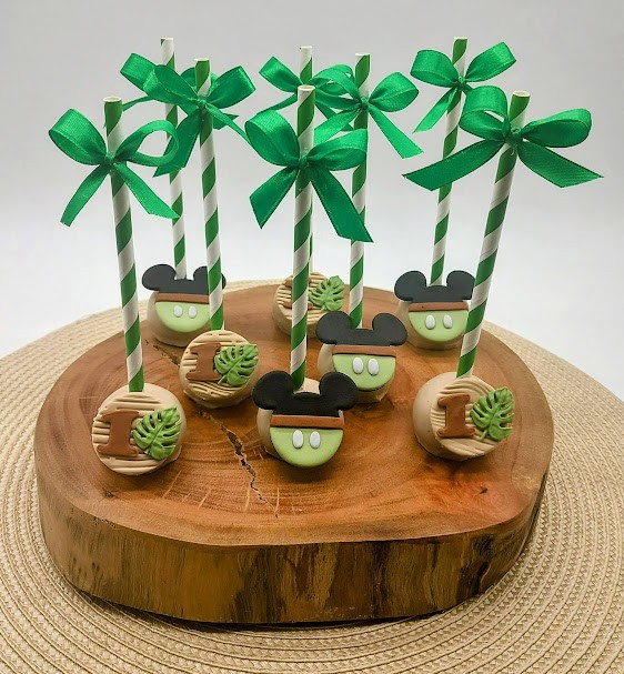 Cake pop Mickey/ Minnie Safari