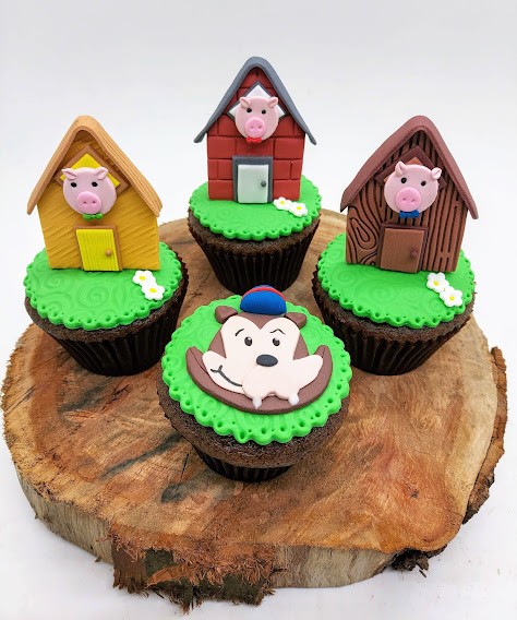 Cupcake Três Porquinhos