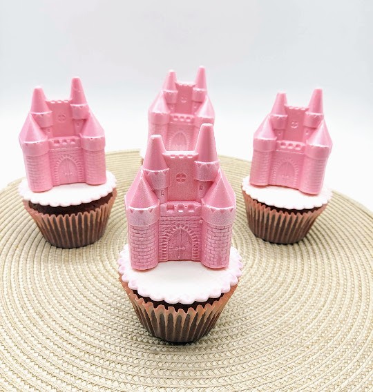 Cupcake Castelo 3D