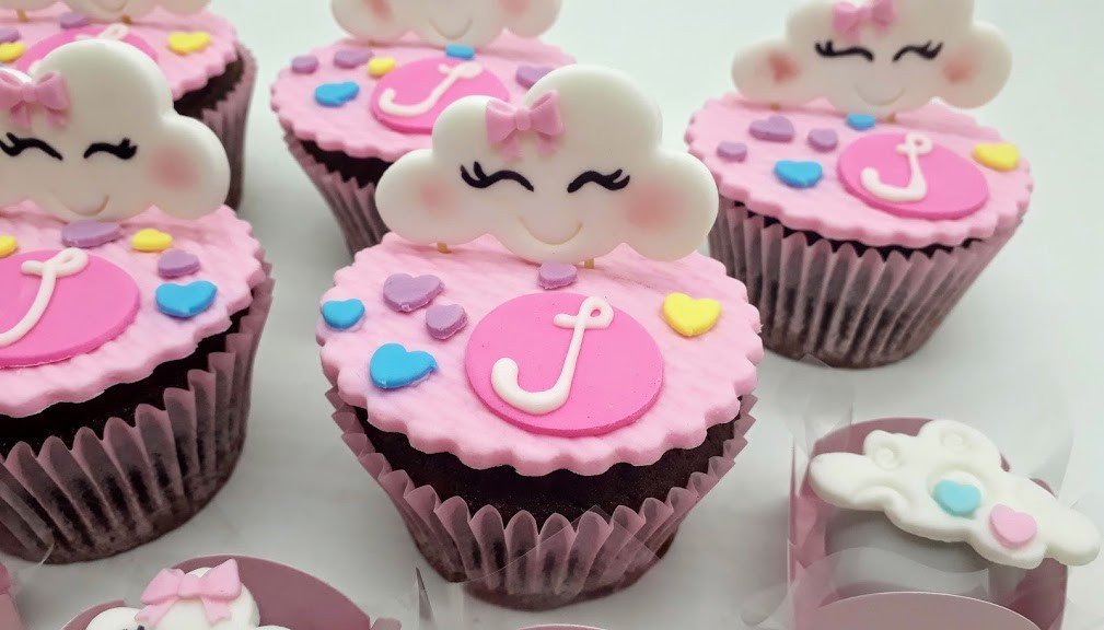 Cupcake Chuva de Amor
