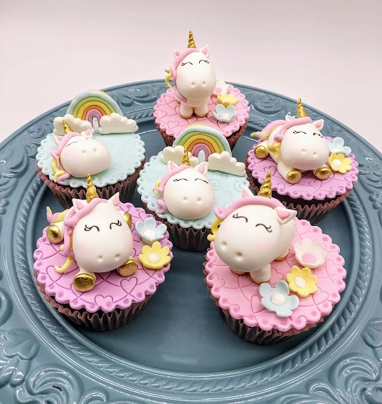 cupcake unicórnio 3d