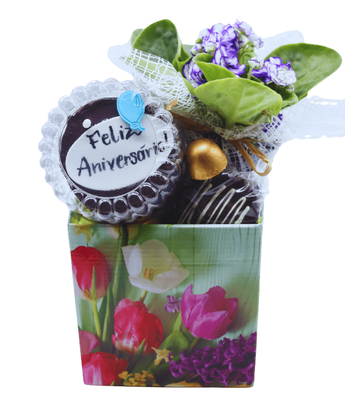 Caixa Aniversário Florido