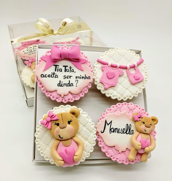 Kit cupcake Padrinhos