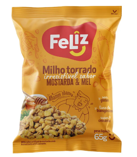 Milho tostado Mostarda e Mel 