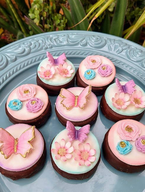 mini alfajor borboleta