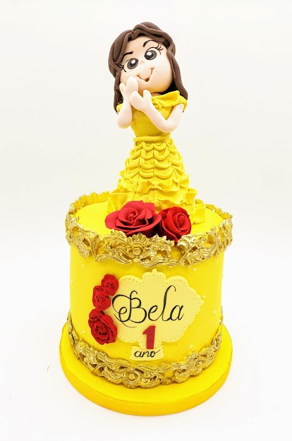 Mini Bolo Bela e a Fera