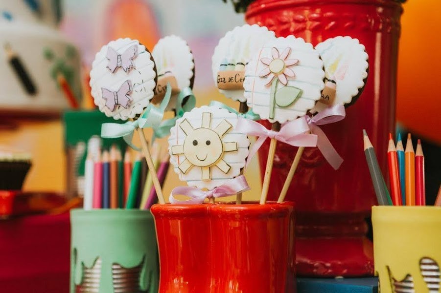 Pirulito de chocolate Aquarela