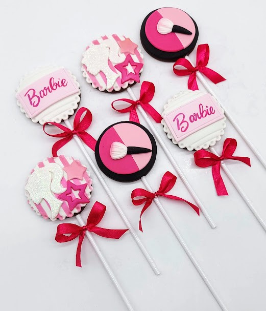 Pirulito de chocolate Barbie