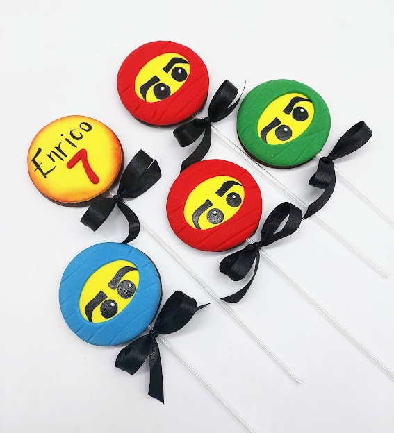 Pirulito de chocolate Ninjago