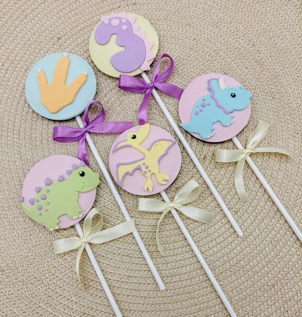 Pirulito de chocolate Dino Baby