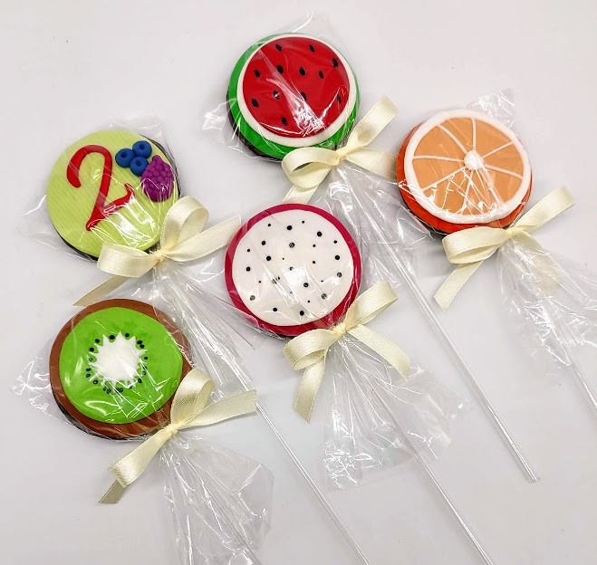 Pirulito decorado Frutas