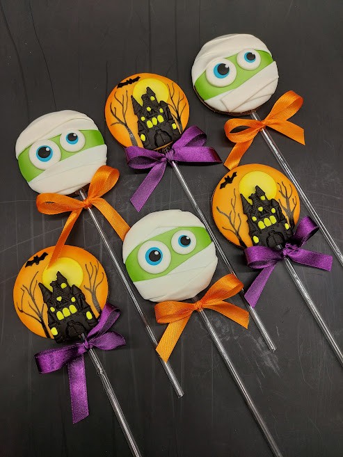 Pirulito de chocolate Halloween
