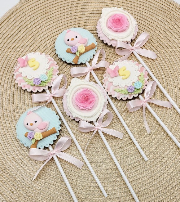 Pirulito de chocolate Jardim