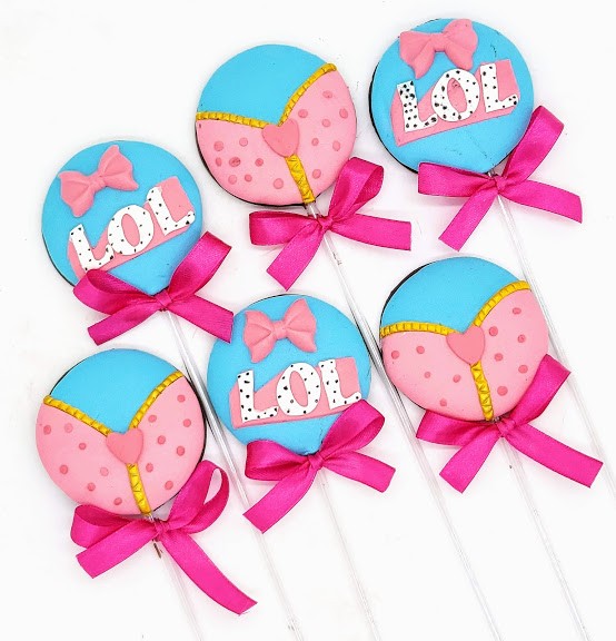 Pirulito de chocolate LOL