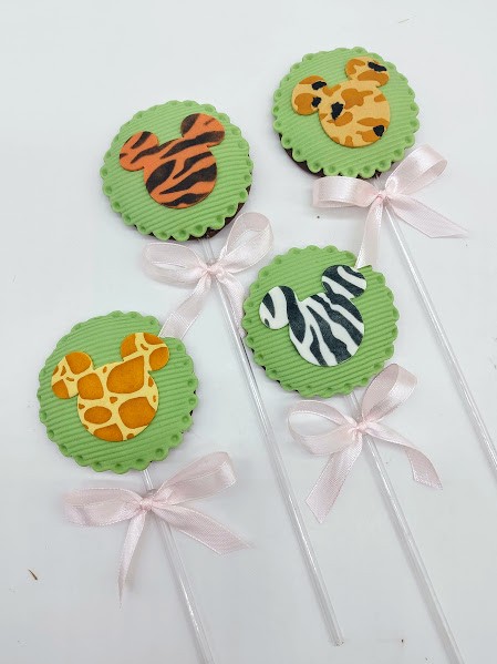 Pirulito de chocolate Mickey Safári