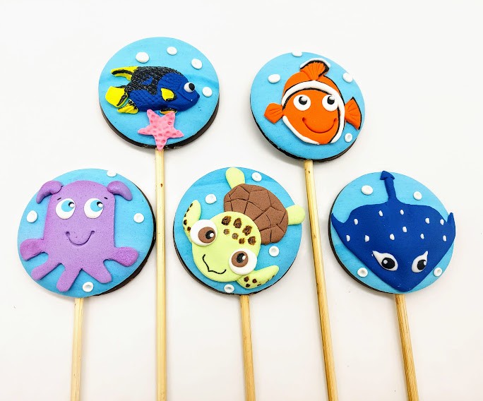 Pirulito de chocolate Nemo