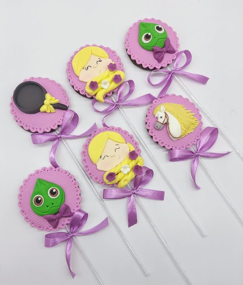 Pirulito de chocolate Rapunzel