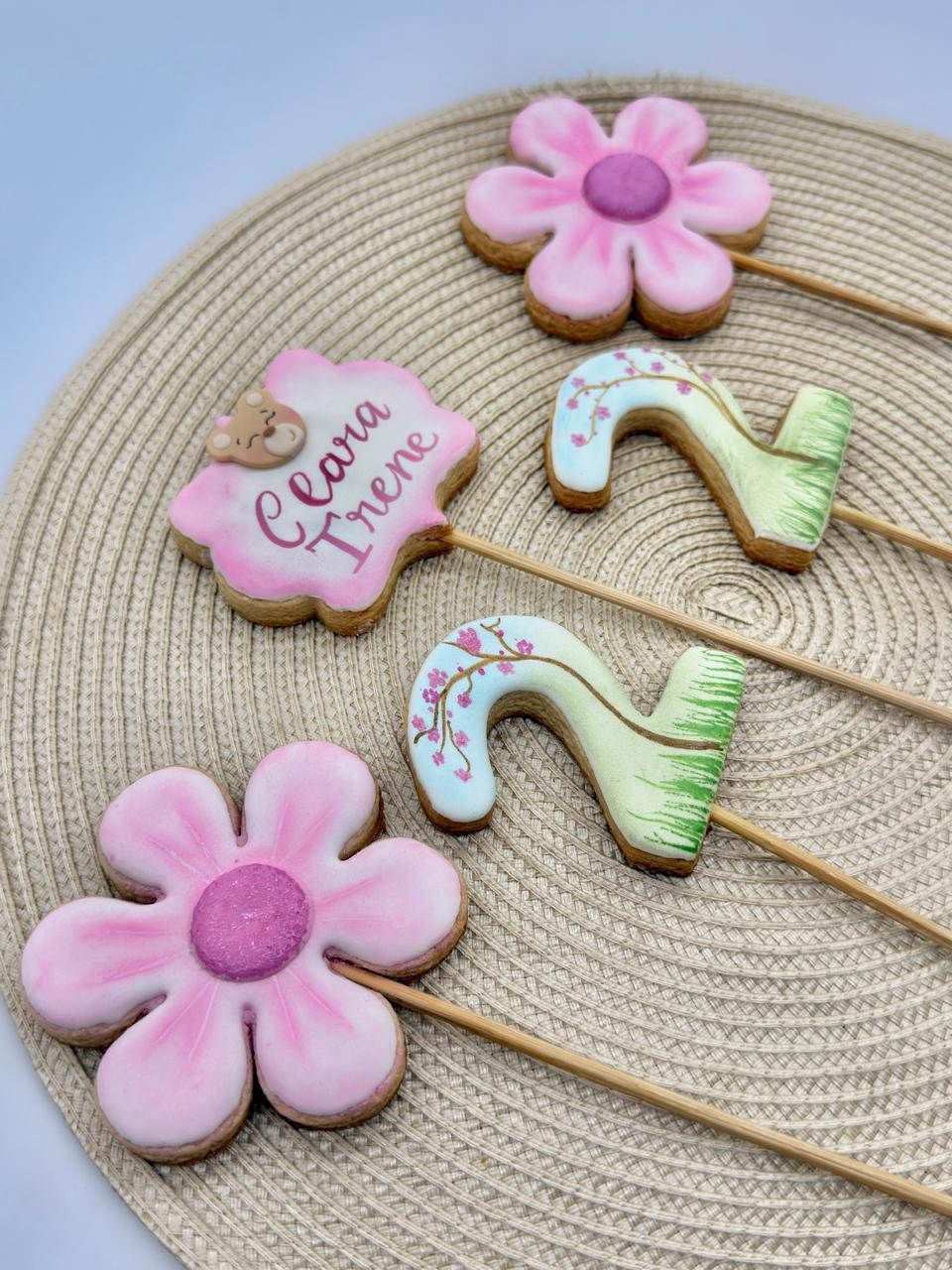 Biscoito decorado Jardim