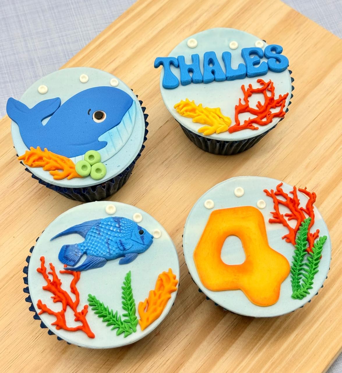 Cupcake Fundo do Mar