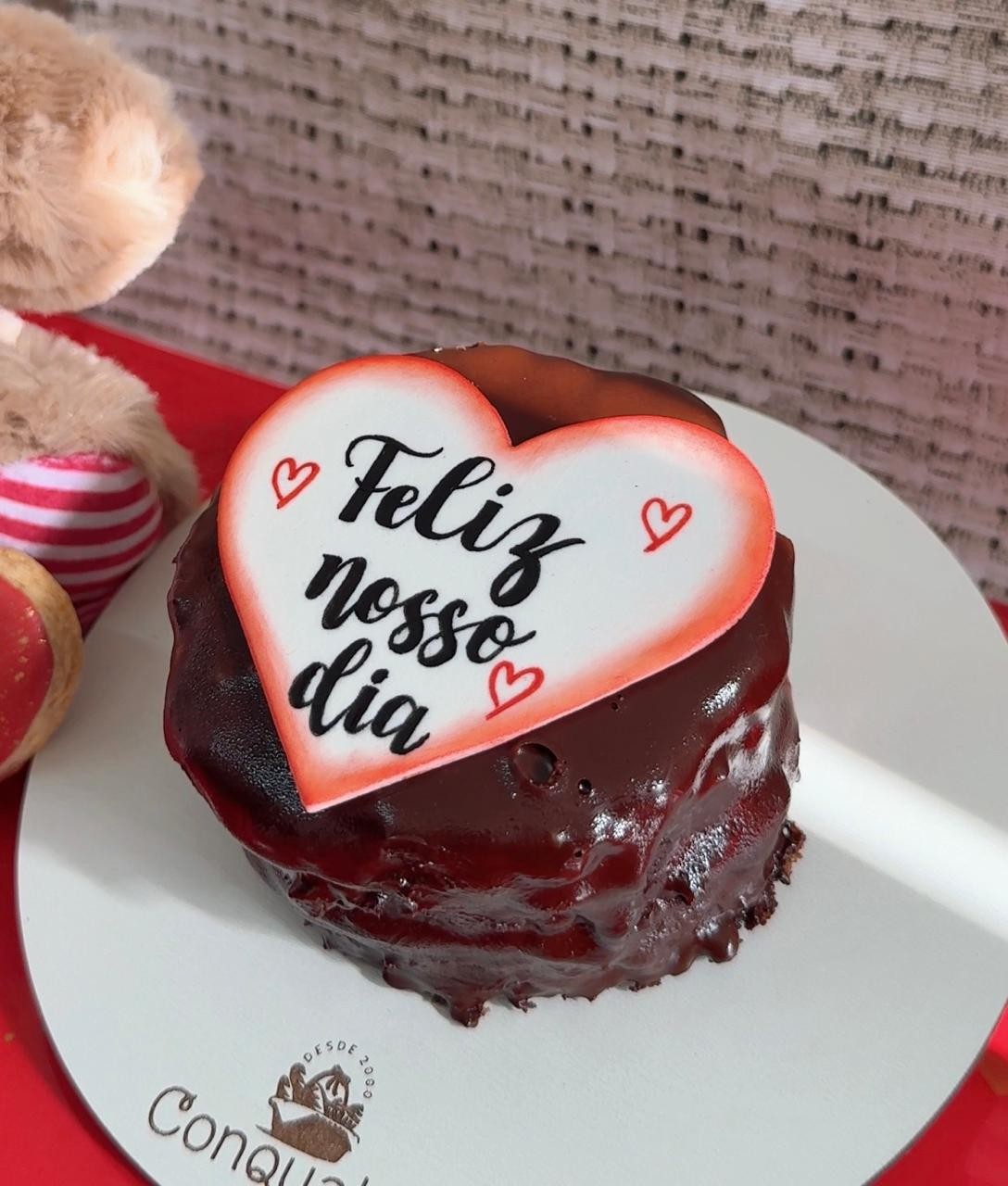 Bolo "Feliz Nosso Dia"