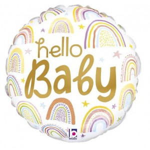 Balão Metalizado - Hello Baby 