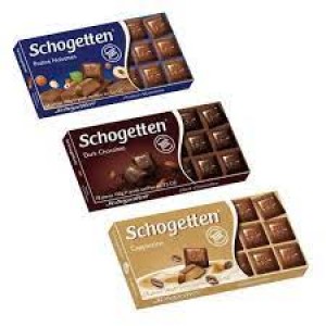 Barra de chocolate alemão Schogetten 