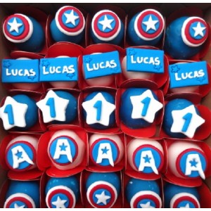 Docinho Glaceado Capitão América