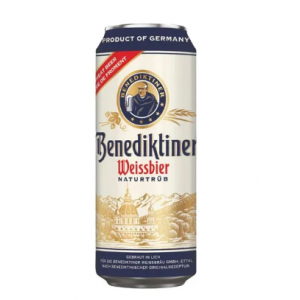 Lata de Cerveja Alemã Benediktiner Weiss 500ml