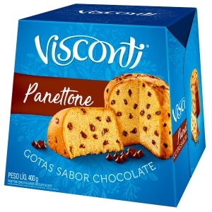 Panetone Gotas de chocolate Visconti 400g