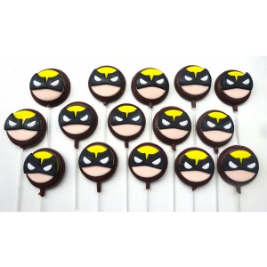 Pirulito de chocolate Wolverine