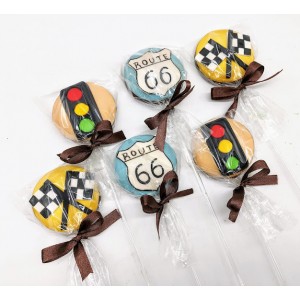 Pirulito de chocolate Carros Vintage