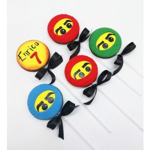 Pirulito de chocolate Ninjago