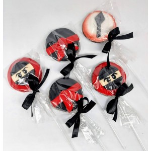 Pirulito de chocolate Ninja