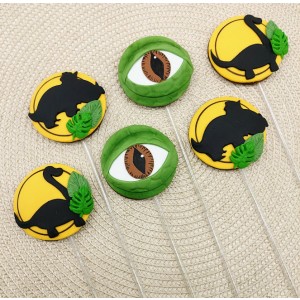 Pirulito de chocolate Dinossauro