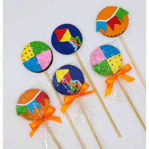 Pirulito de chocolate Festa Junina