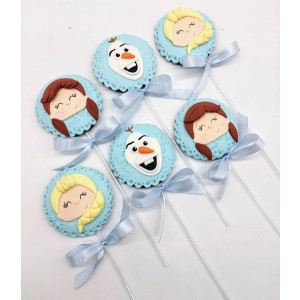 Pirulito de chocolate Frozen