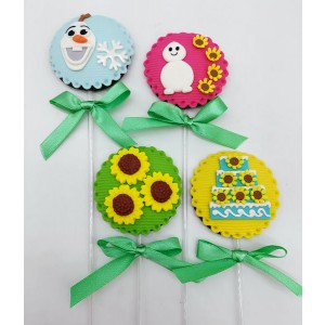 Pirulito de chocolate Frozen Fever