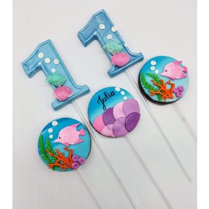 Pirulito de chocolate Fundo do Mar 1