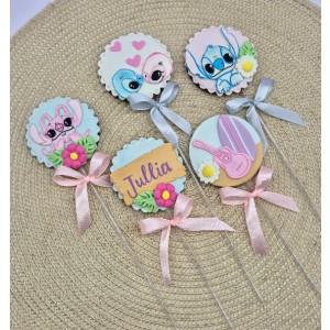 Pirulito de chocolate Stitch