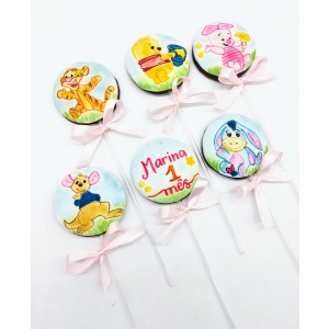 Pirulito de chocolate Ursinho Pooh