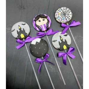 Pirulito de chocolate Wandinha  