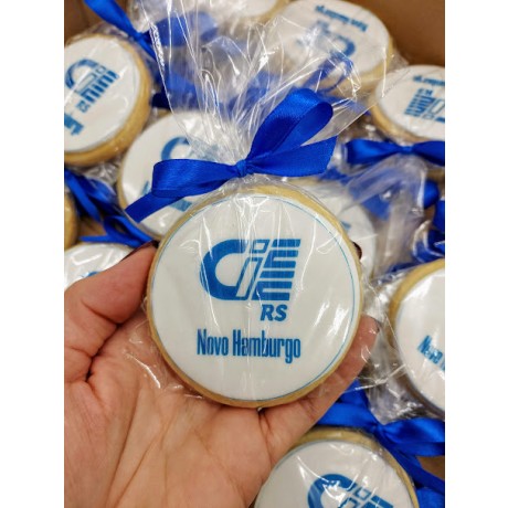biscoito com o logo