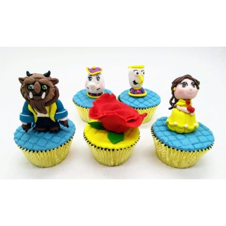 Cupcake 3D Bela e a Fera