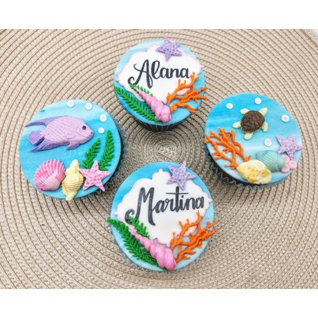 Cupcake Fundo do Mar