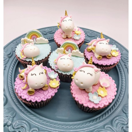 cupcake unicórnio 3d