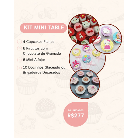 Kit Doces Mini Table